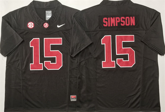 Georgia Bulldogs #15 Ty Simpson 2025 F.U.S.E. Stitched Jersey