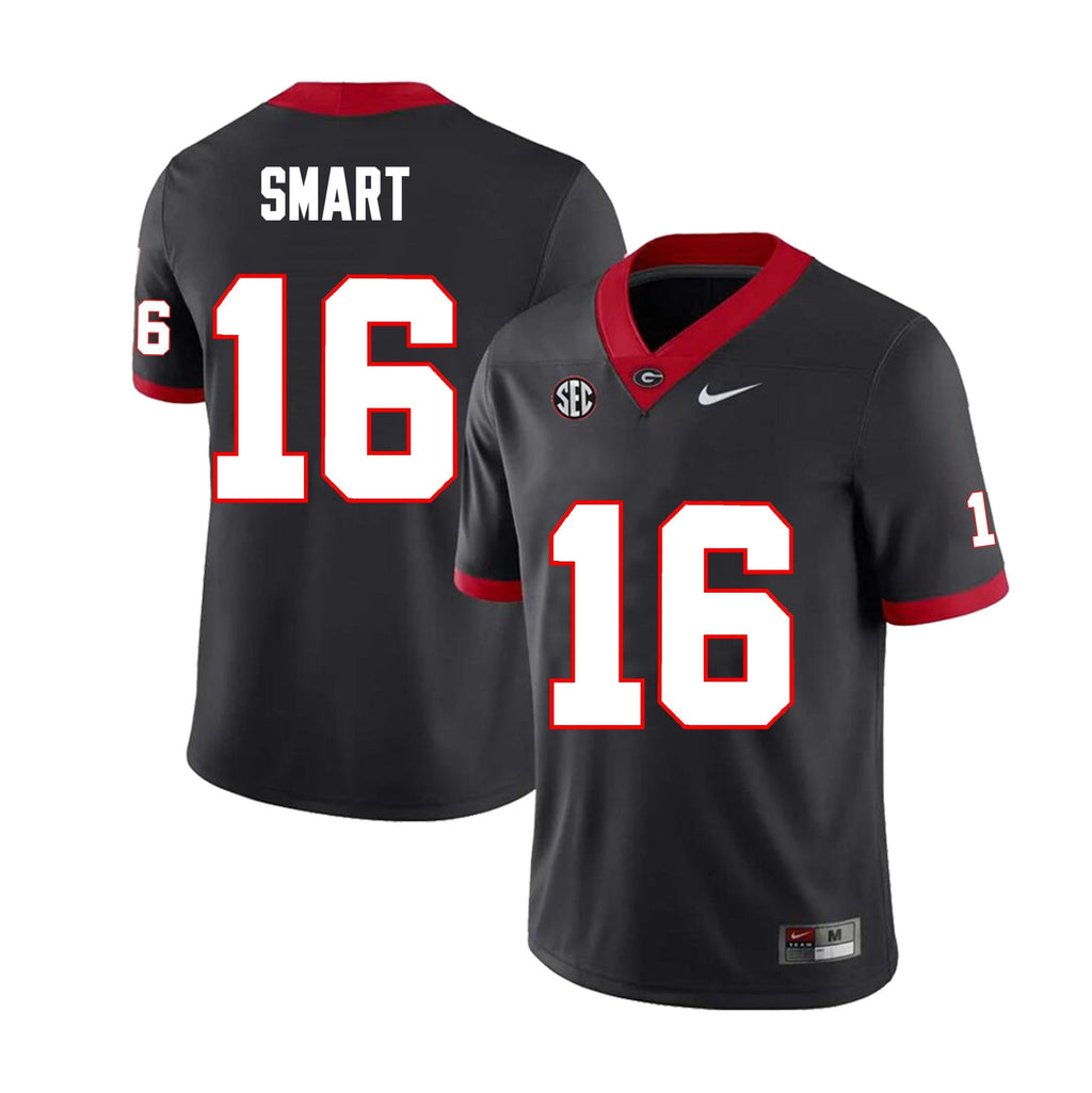 Georgia Bulldogs #16 Kirby Smart Football Jersey Stitched