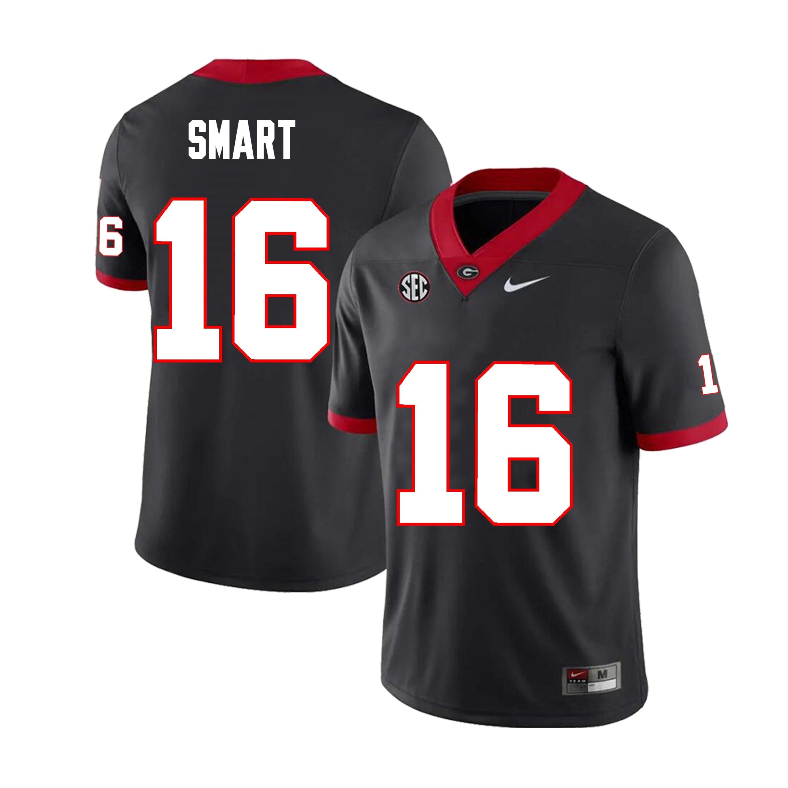 Georgia Bulldogs #16 Kirby Smart Football Jersey Stitched