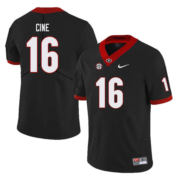 Georgia Bulldogs #16 Lewis Cine College Football Jersey Stitched