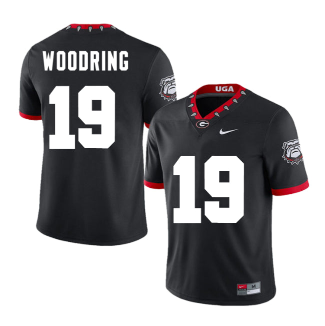 Georgia Bulldogs #19 Peyton Woodring Football Jersey Stitched