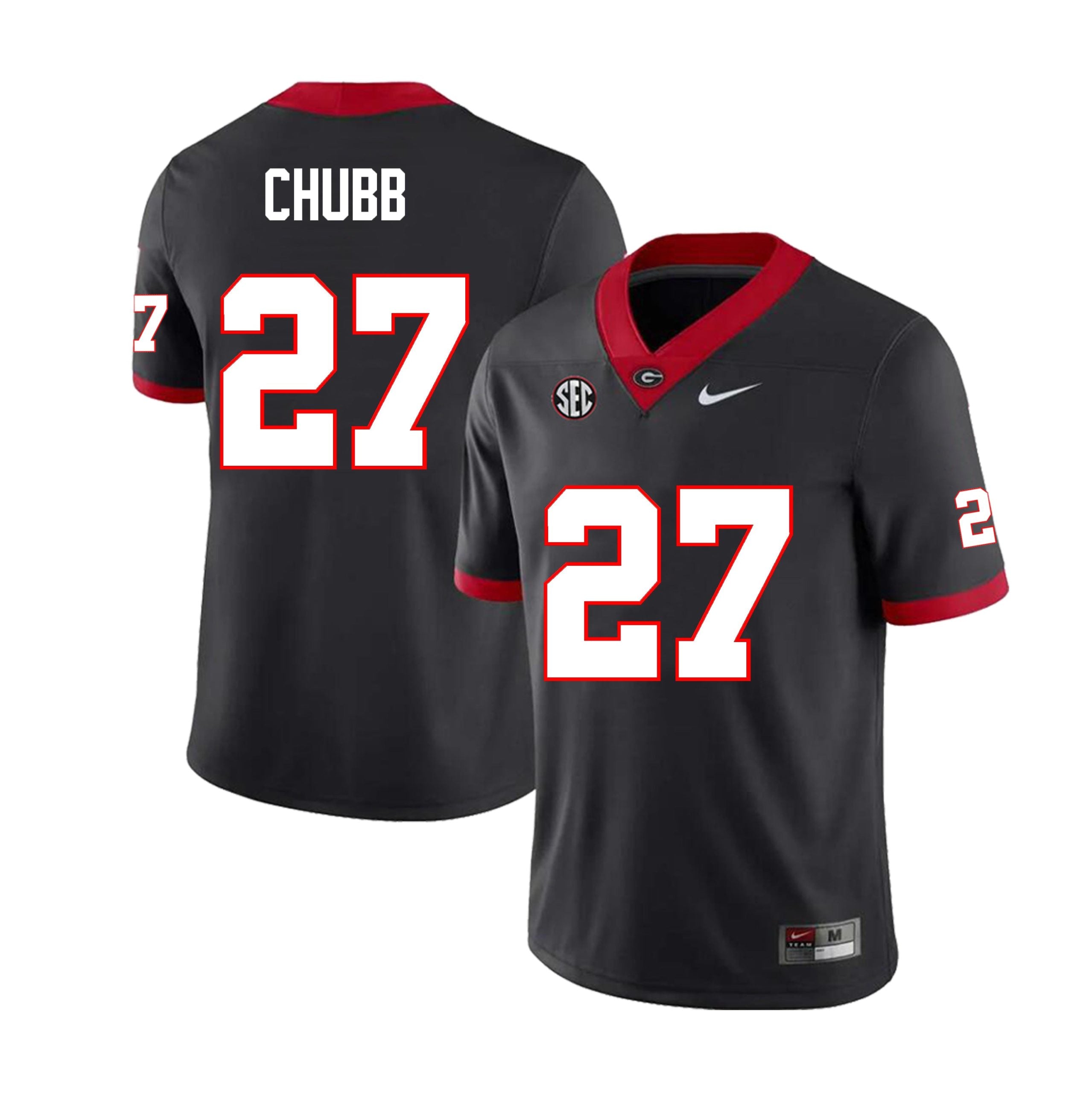 Georgia Bulldogs #27 Nick Chubb College Football Jersey Stitched