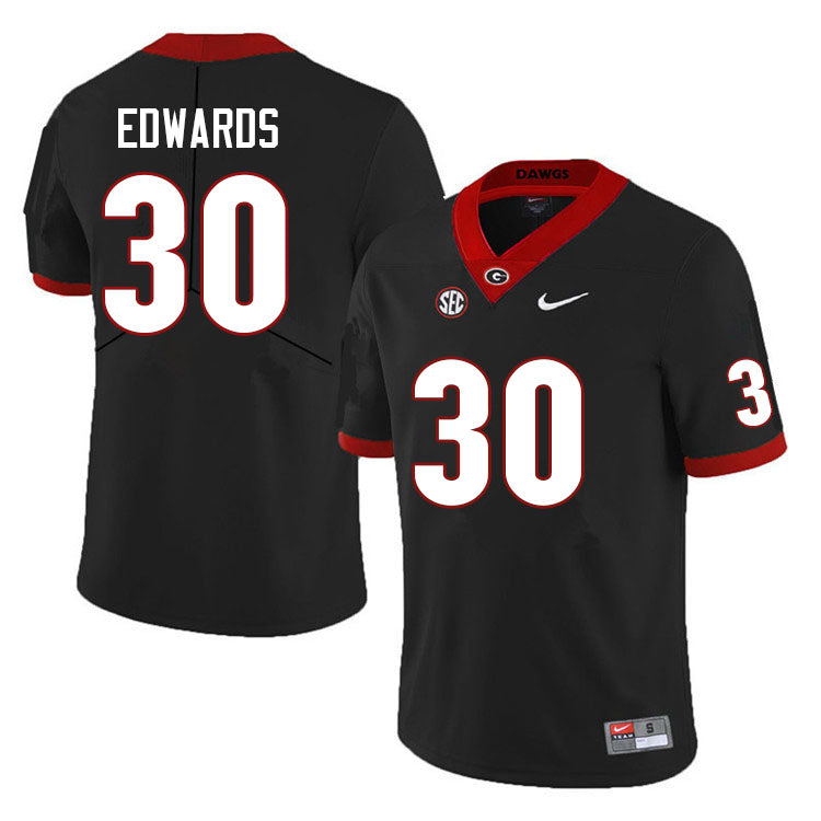 Georgia Bulldogs #30 Daijun Edwards College Football Jersey Stitched
