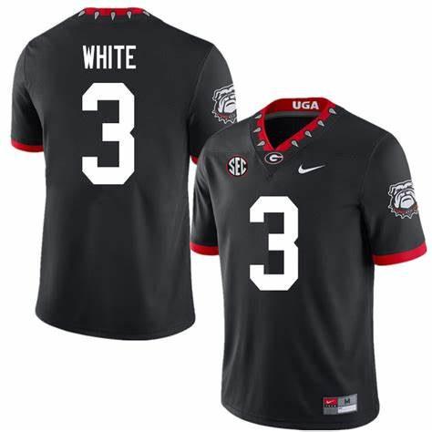Georgia Bulldogs #3 Zamir White Game College Football Jersey Stitched
