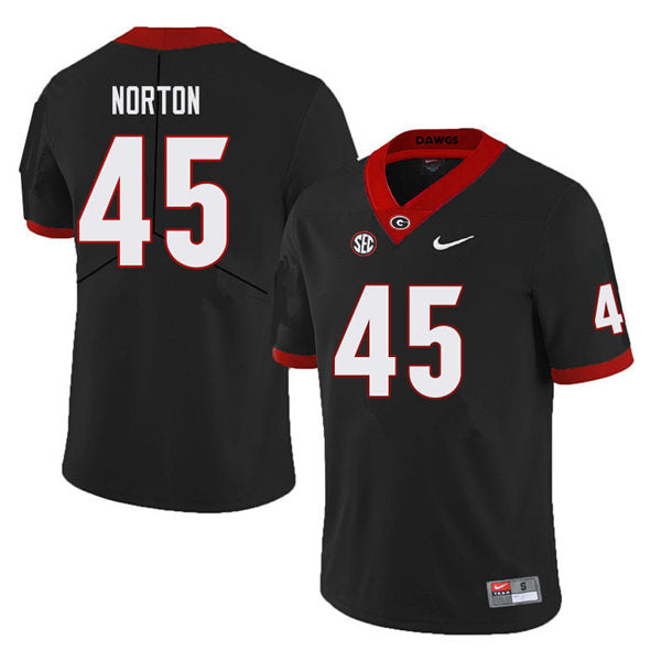 Georgia Bulldogs #45 Bill Norton Football Jersey Stitched