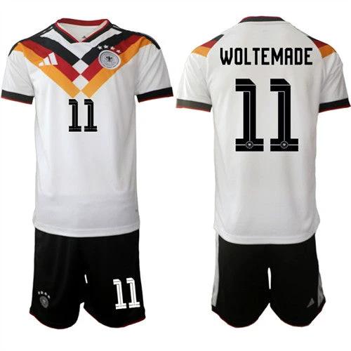 Germany #11 WOLTEMADE Jerseys National Team x World Cup 2026 Home White On Field Soccer