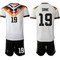 Germany #19 SANE Jerseys National Team x World Cup 2026 Home White On Field Soccer
