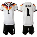 Germany #1 NEUER Jerseys National Team x World Cup 2026 Home White On Field Soccer