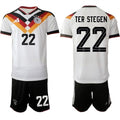 Germany #22 TER STEGEN Jerseys National Team x World Cup 2026 Home White On Field Soccer