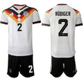 Germany #2 RUDIGER Jerseys National Team x World Cup 2026 Home White On Field Soccer