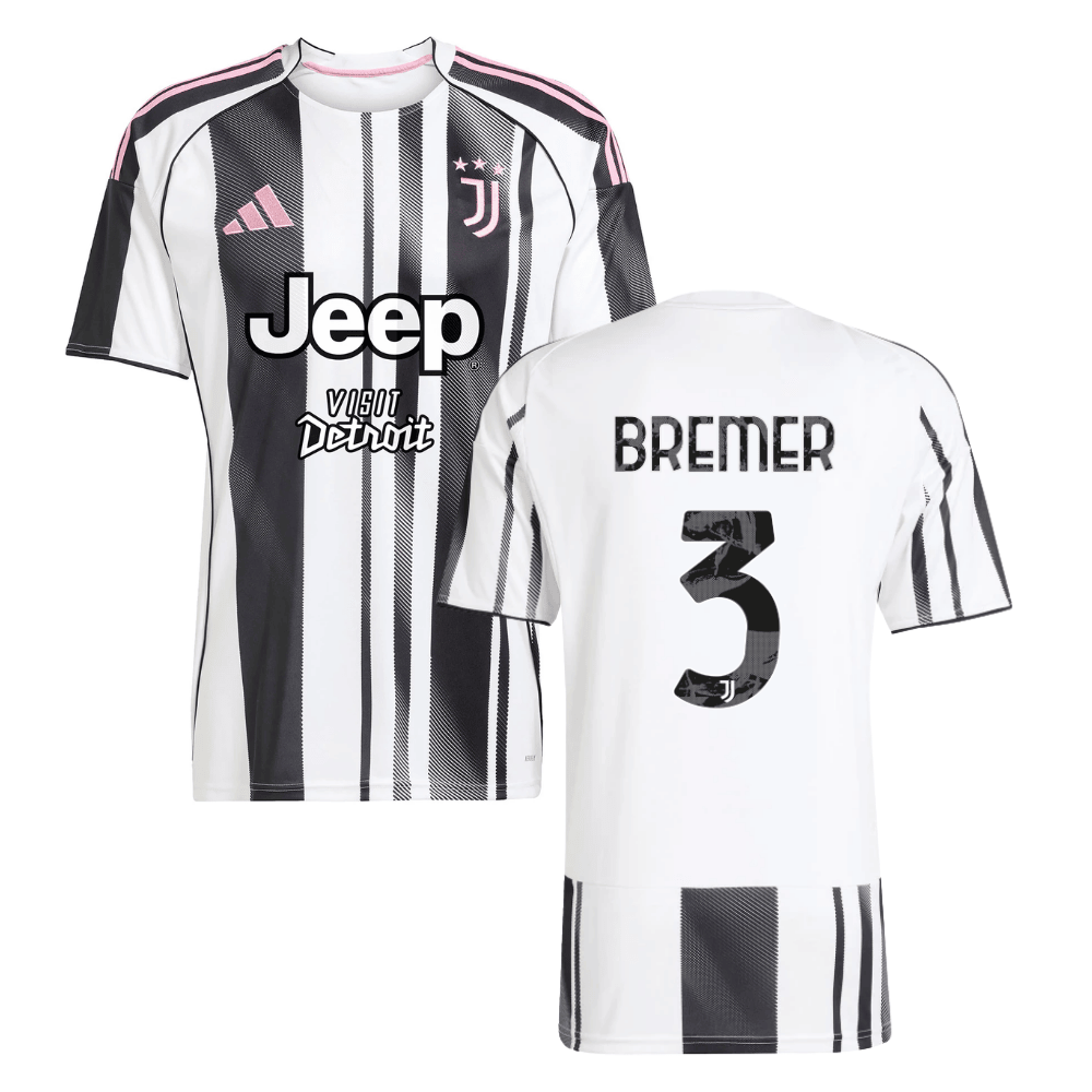 Gleison Bremer 3 Juventus 2025-26 Home Men Jersey – White
