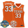 Kamie Ethridge Jersey #33 Texas Longhorns 2025 Sec Final Four Patch Gold