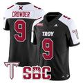 Goose Crowder Jersey #9 Troy Trojans 2025 Vapor Limited Stitched