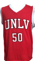 Greg Anthony Jersey #50 Unlv College Basketball Sewn Red (Copy)