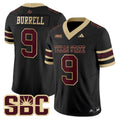 Greg Burrell Jersey #9 Texas State Bobcats 2025 Limited Stitched