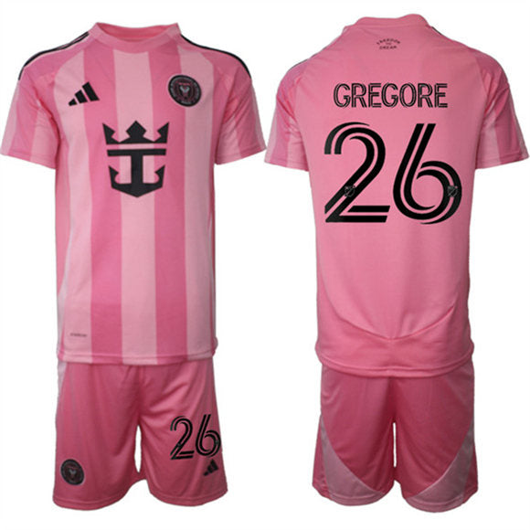 Gregore Jersey #26 Inter Miami CF Pink Home 2025 - 26 Soccer Suit