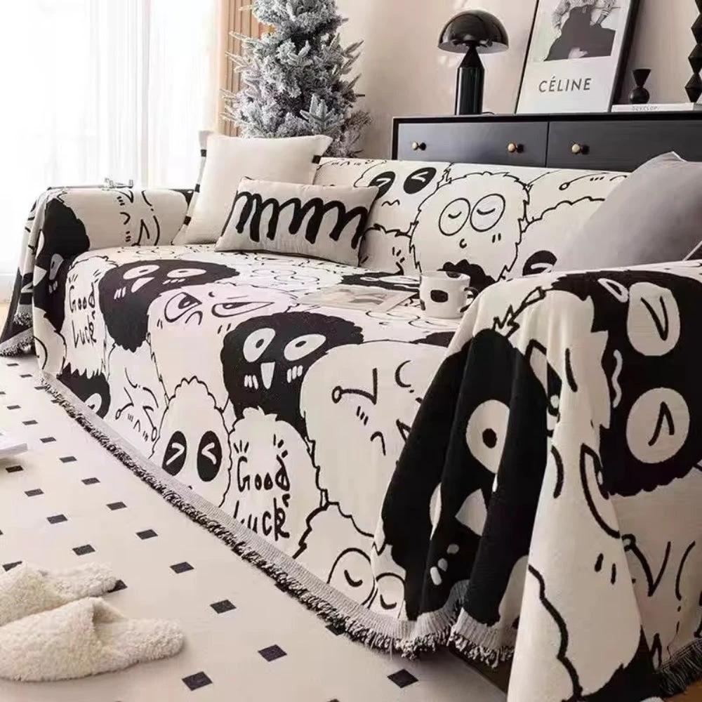 Gremlin Cartoon Chenille Sofa Cover