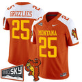 Grizzlies Jersey #25 Montana Grizzlies 1995 Throwback Vapor Stitched