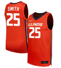 Hayven Smith Jersey #25 Illinois Fighting Illini NIL Basketball Orange