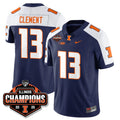 Hudson Clement Jersey #13 Illinois Fighting 2025 Music City Bowl Champions Stitched