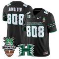 Honolulu Jersey #808 Hawai'i Rainbow Warriors 2025 Hawai'i Bowl Stitched