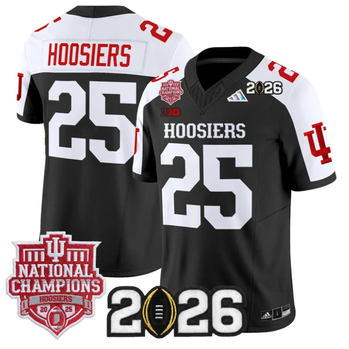 Hoosiers Jersey #25 Hoosiers 2025 National Champions 2026 Patch Stitched