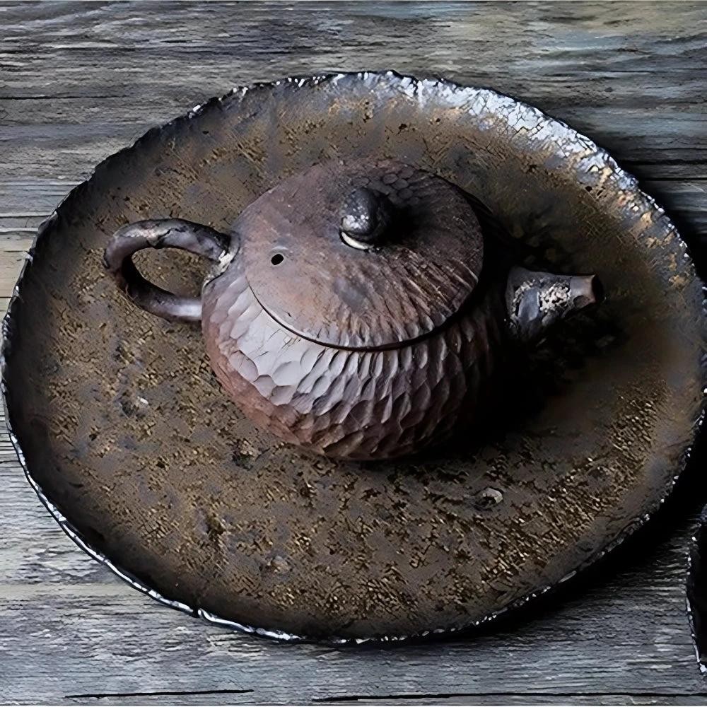 Hammer-Divot Inspired Industrial Plate Set