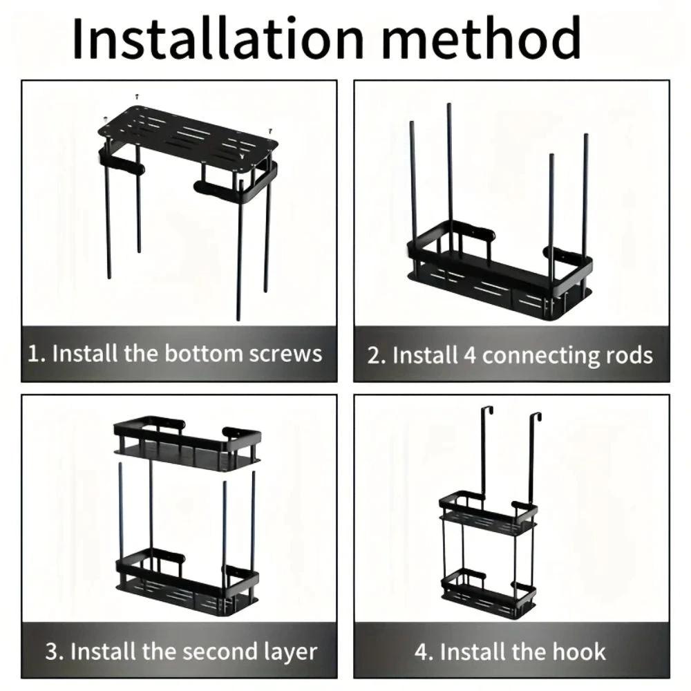 Stainless Steel Bathroom Hanging Caddy Rack