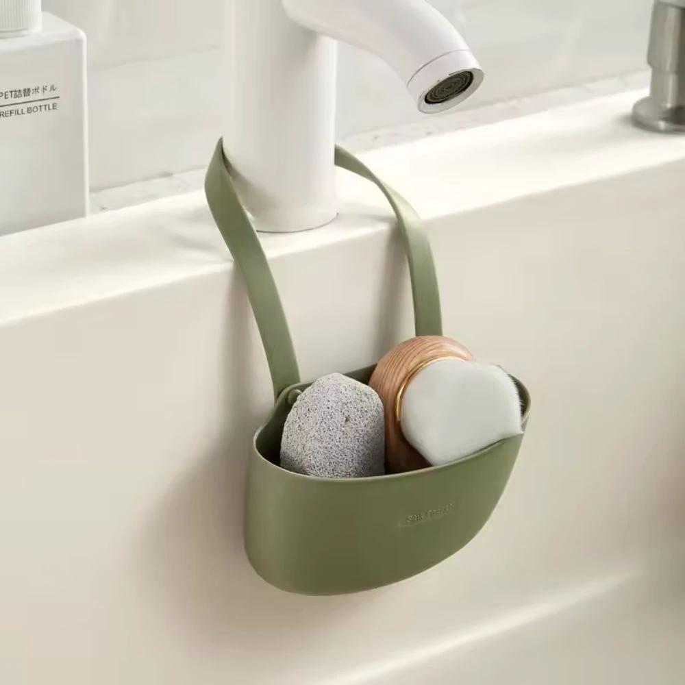 Hanging Silicone Dish Drainer Organizer