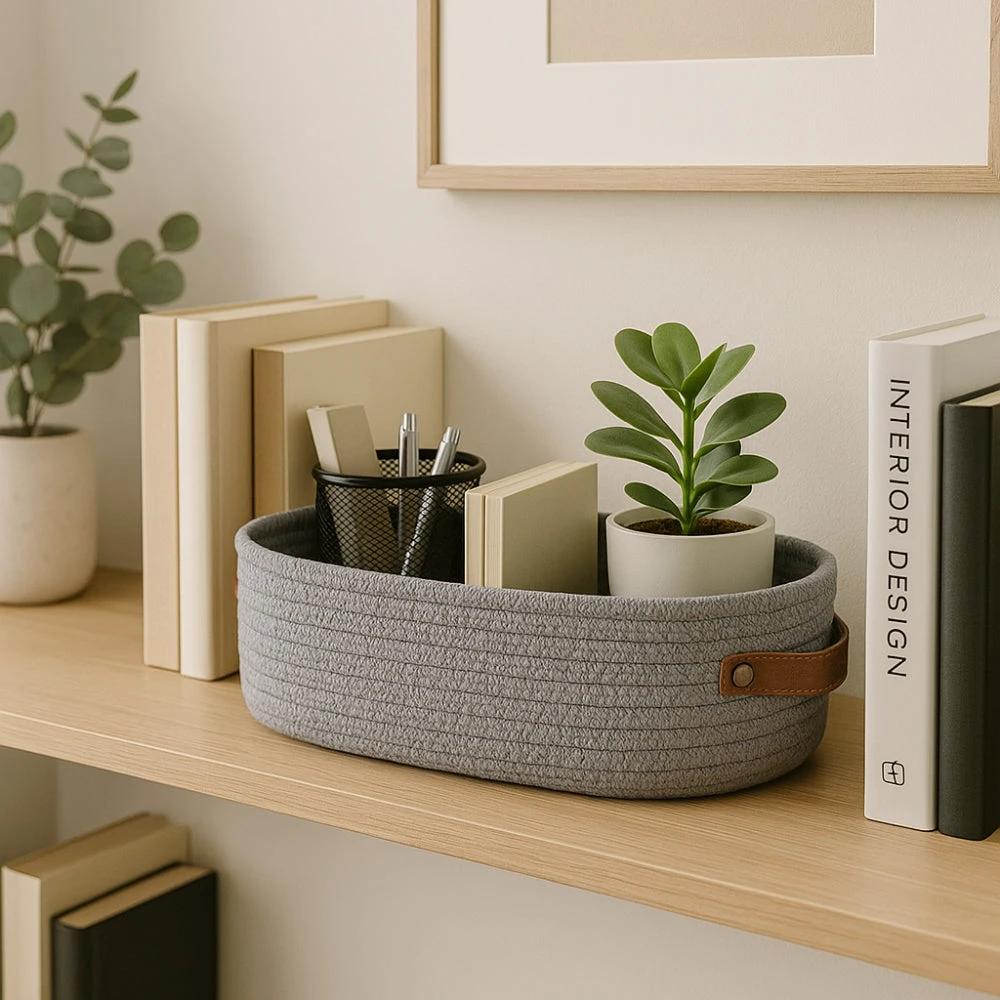 Harper Woven Storage Basket Organizer