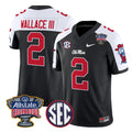 Harrison Wallace III Jersey #2 Ole Miss Rebels 2026 Sugar Bowl Stitched