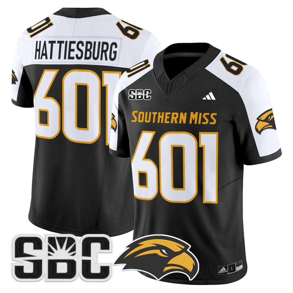 Hattiesburg Jersey #601 Southern Miss Golden Eagles 2025 Stitched