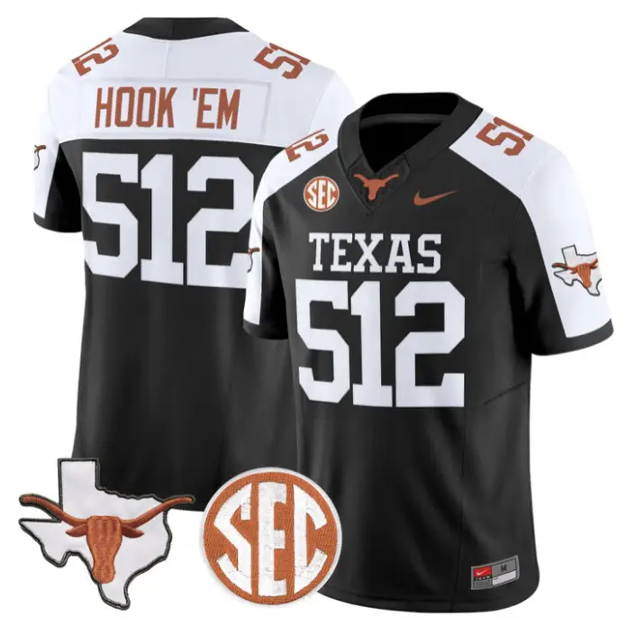 Hook 'Em Jersey #512 Texas Longhorns 2026 SEC Patch Stitched