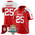 Hoosiers Jersey #25 Indiana Hoosiers Vapor Rose Bowl 112th Patch Stitched