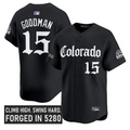 Hunter Goodman Jersey #15 Colorado Rockies Gothic Mile High Shadows