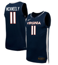 Isaac McKneely Jersey #11 Virginia Cavaliers NIL Basketball Navy