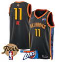 Isaiah Joe Jersey # 11 Oklahoma City Thunder 2025 Finals Swingman Stitched 24 - 25 City
