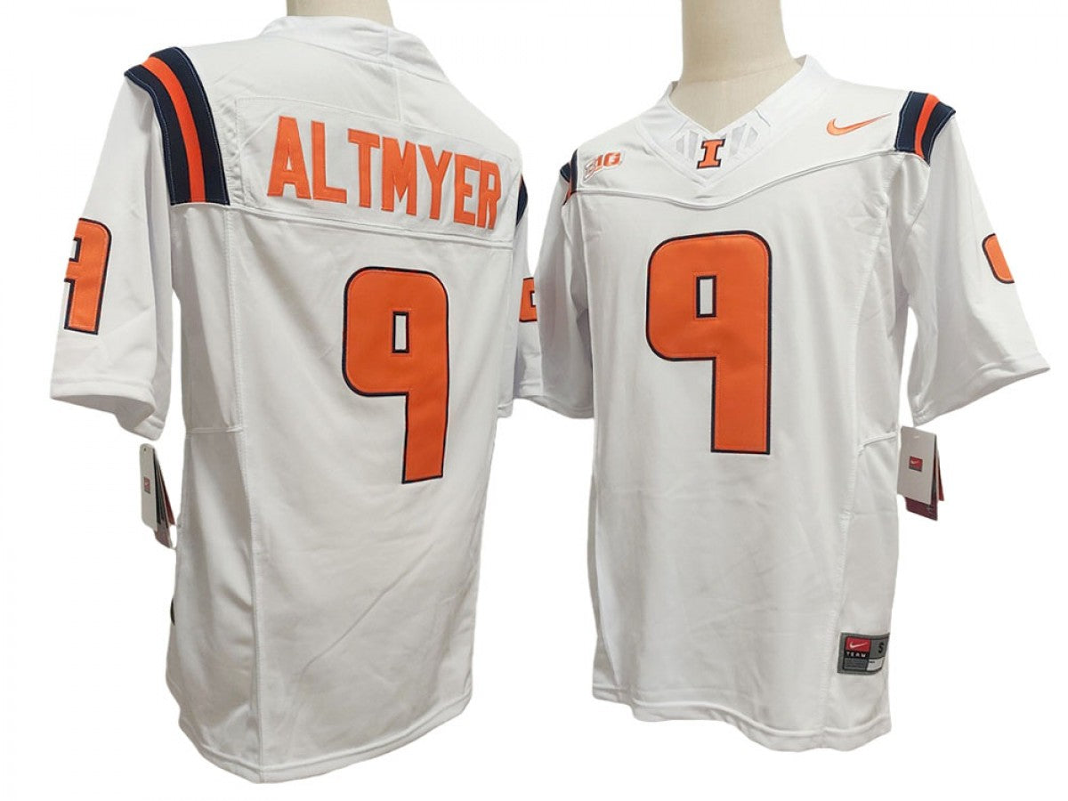Illinois Fighting Illini #9 Luke Altmyer Vapor F.U.S.E. Limited Jersey