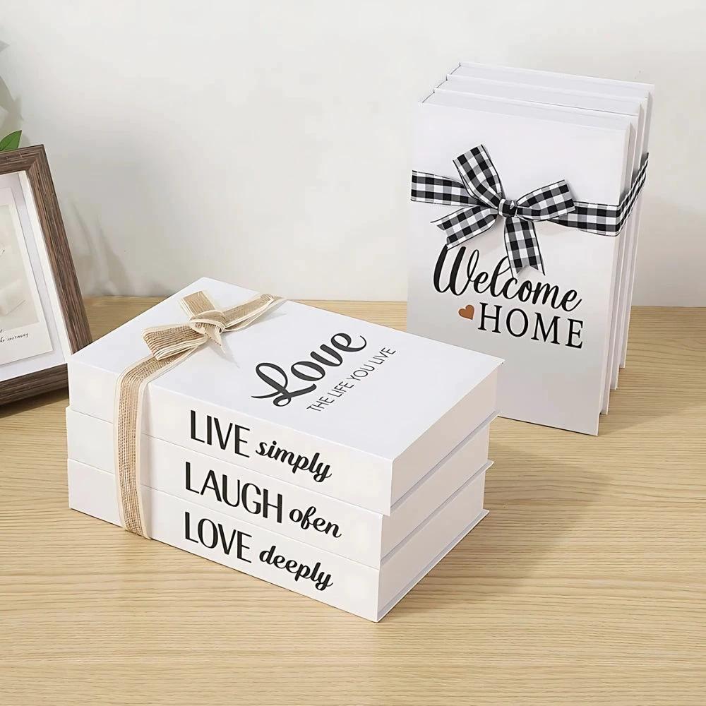 Inspiré Rustic Book Stack Home Shelf Decor