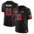 Isaac Wilson Jersey #11 Utah Football 2025 Dark Mode Limited Stitched