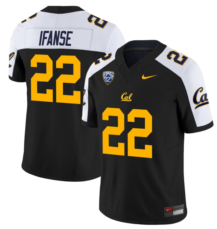 Isaiah Ifanse Jersey #22 California Golden Bears Limited Stitched