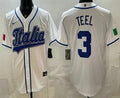Italy #3 Kyle Teel White 2026 World Baseball Classic Cool Base Jersey