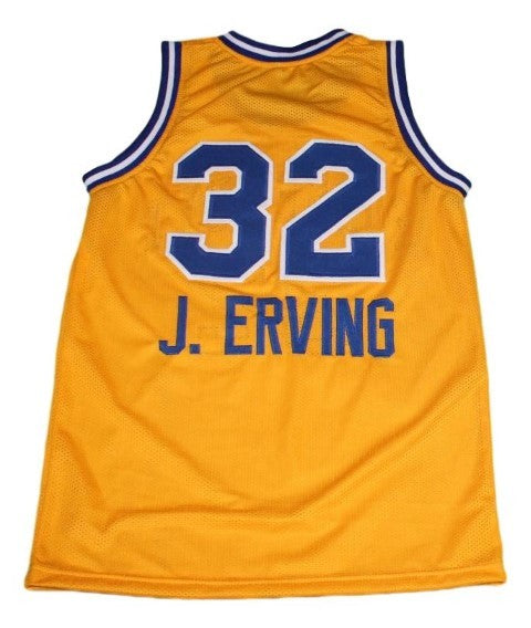 J.Erving Jersey #32 Roosevelt High School Basketball Yellow