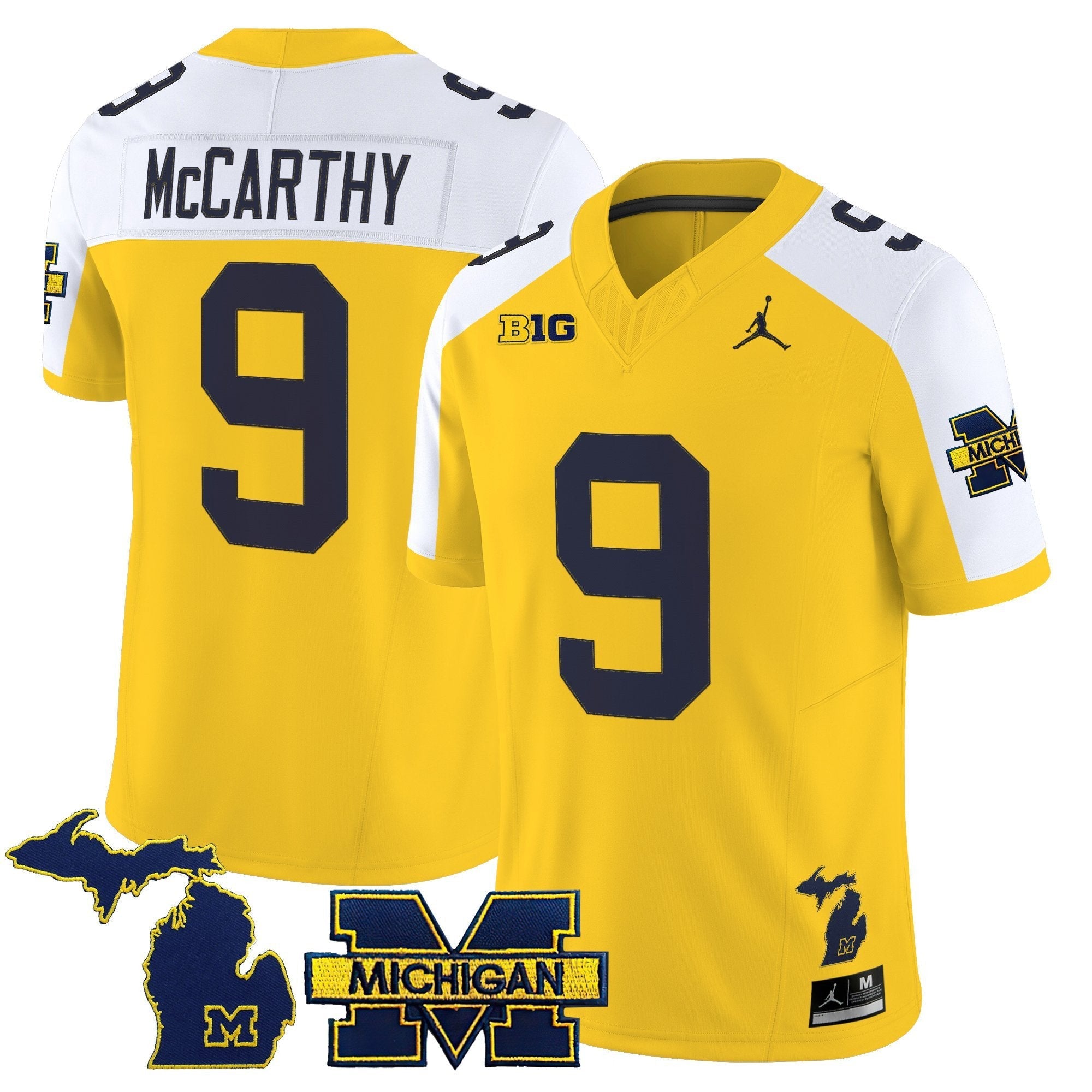 J.J. McCarthy Jersey #9 Michigan Wolverines 2025 Vapor Stitched