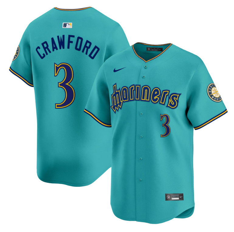 J.P. Crawford Jersey #3 Seattle Mariners 2025 Vapor Premier Limited Stitched