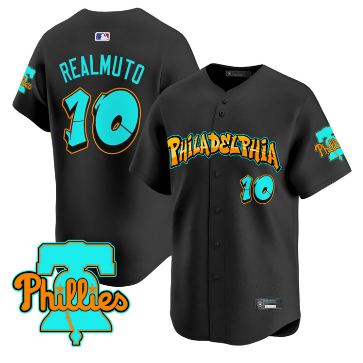 J.T.Realmuto Jersey #10 Philadelphia Phillies Graffiti Broad Street