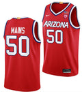 Jordan Mains Jersey Arizona Wildcats College Basketball #50