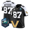 Jordan Matthews Jersey #87 Vanderbilt Commodores 2025 ReliaQuest Bowl