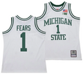 Jeremy Fears Jersey #1 Michigan State Spartans 125th Basketball Anniversary 1990 Throwback White
