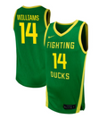 Jayson Williams Jersey #14 Oregon Ducks NIL Basketball Green